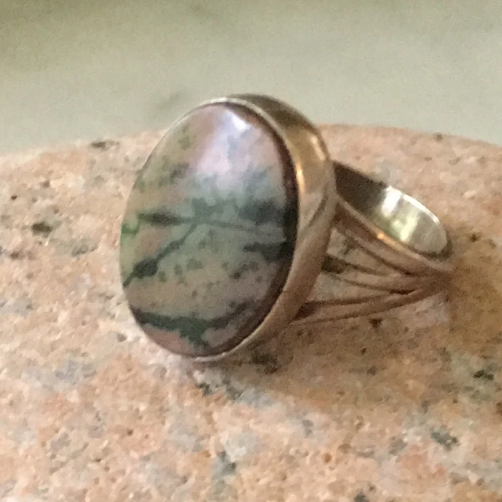 Native American Jasper Ring Vintage Size 6 1/4